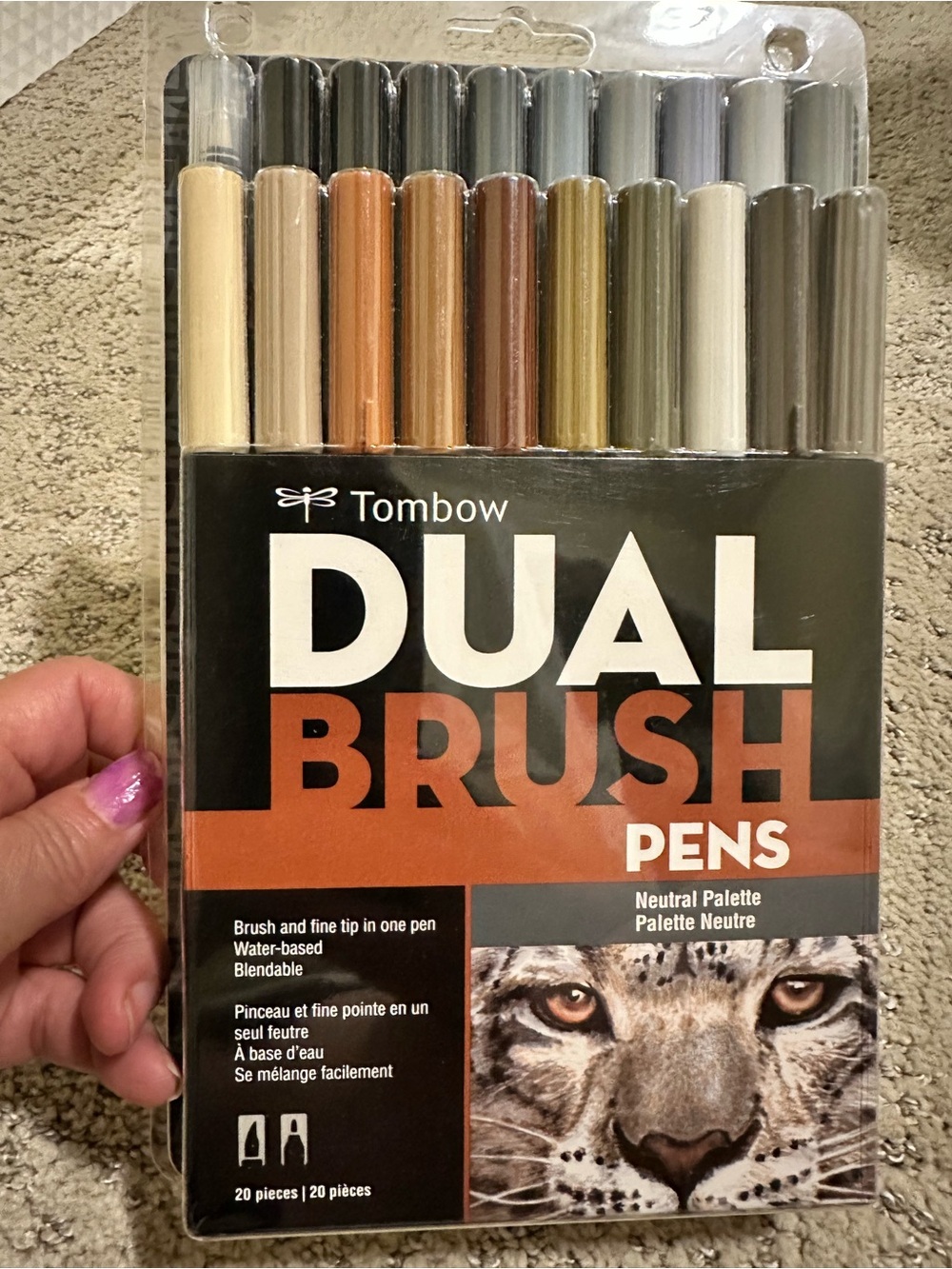 Tombow Dual Brush Pens 20 Set- Neutral Palette